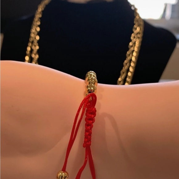 Gold Crown Bracelet with Red Accents - Picture 3 of 4